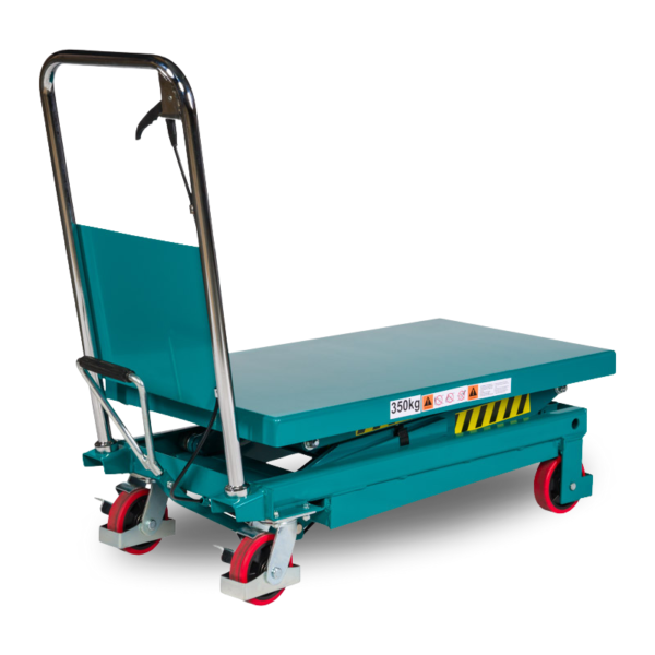 Heftafel 350KG van Weldon met platform omlaag.