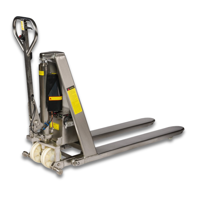 RVS304 elektrische schaarpalletwagen achterzijde