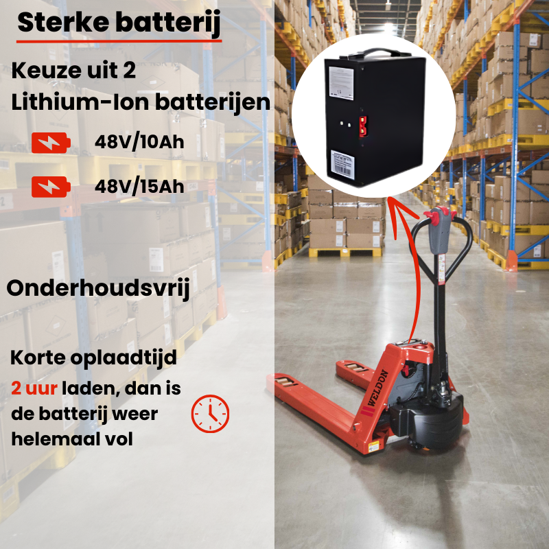 Weldon Elektrische Pompwagen WPE2000 - 2000 kg - 1150 mm