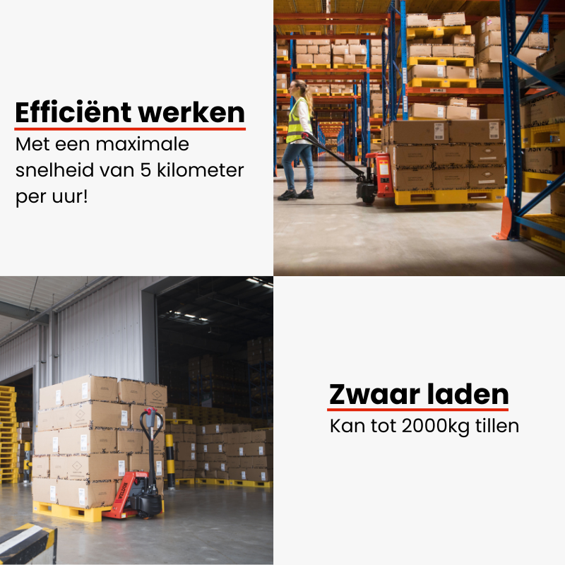 Weldon Elektrische Pompwagen WPE2000 - 2000 kg - 1150 mm